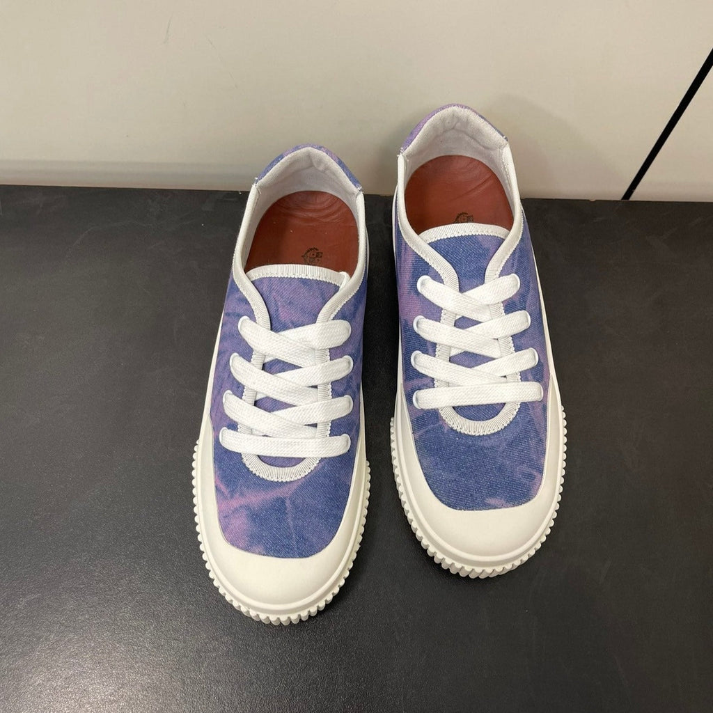 LP CLASSIC BISCUIT SNEAKER LAPIS CALFSKIN