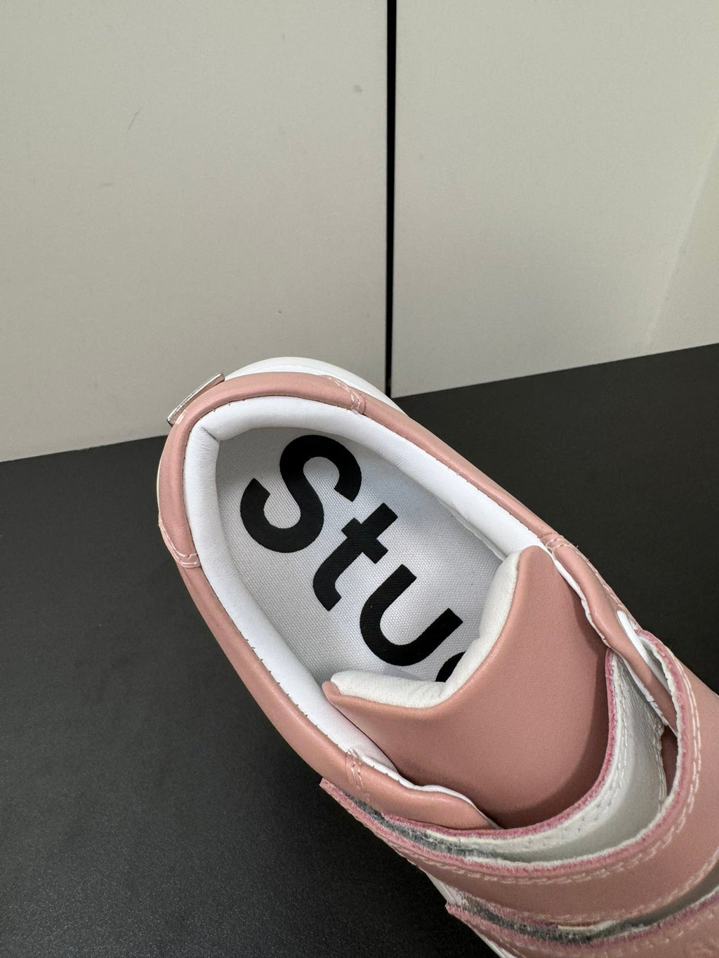 ACNE STUDIO SNEAKER IN SALMON PINK LAMBSKIN