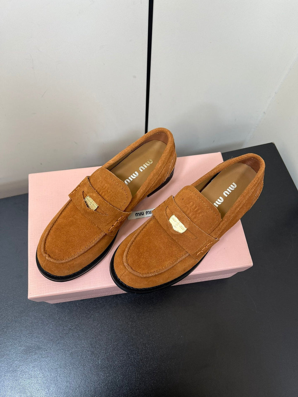PENNY LOAFERS IN BRONZE BROWN SUEDE