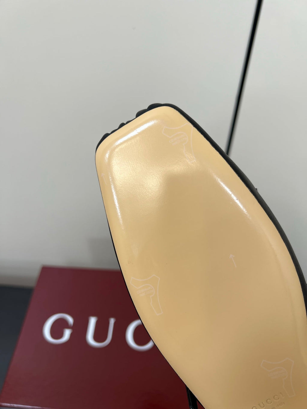 GG MARY JANE 25S IN BLACK LAMBSKIN WITH SILVER HARDWARE