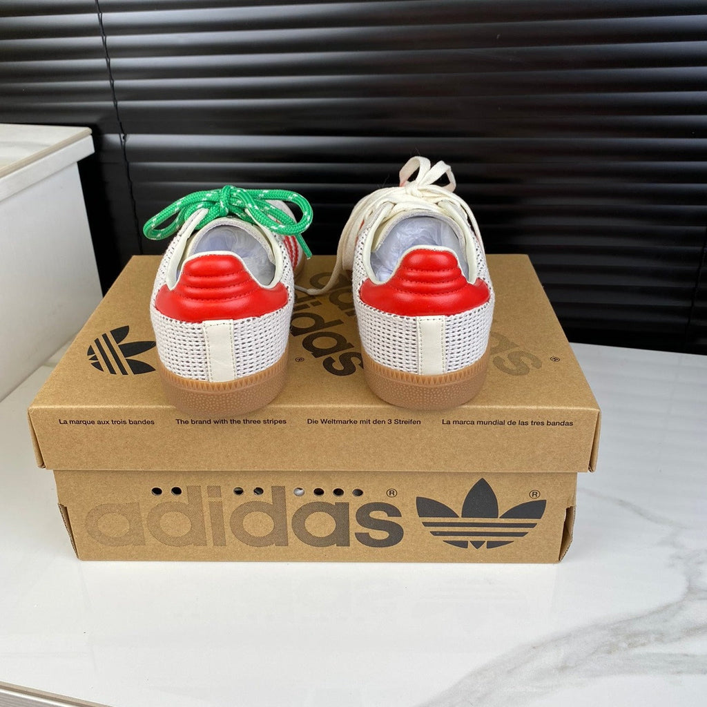 Light Gray Sneakers Adidas Samba Sneakers Cowhide