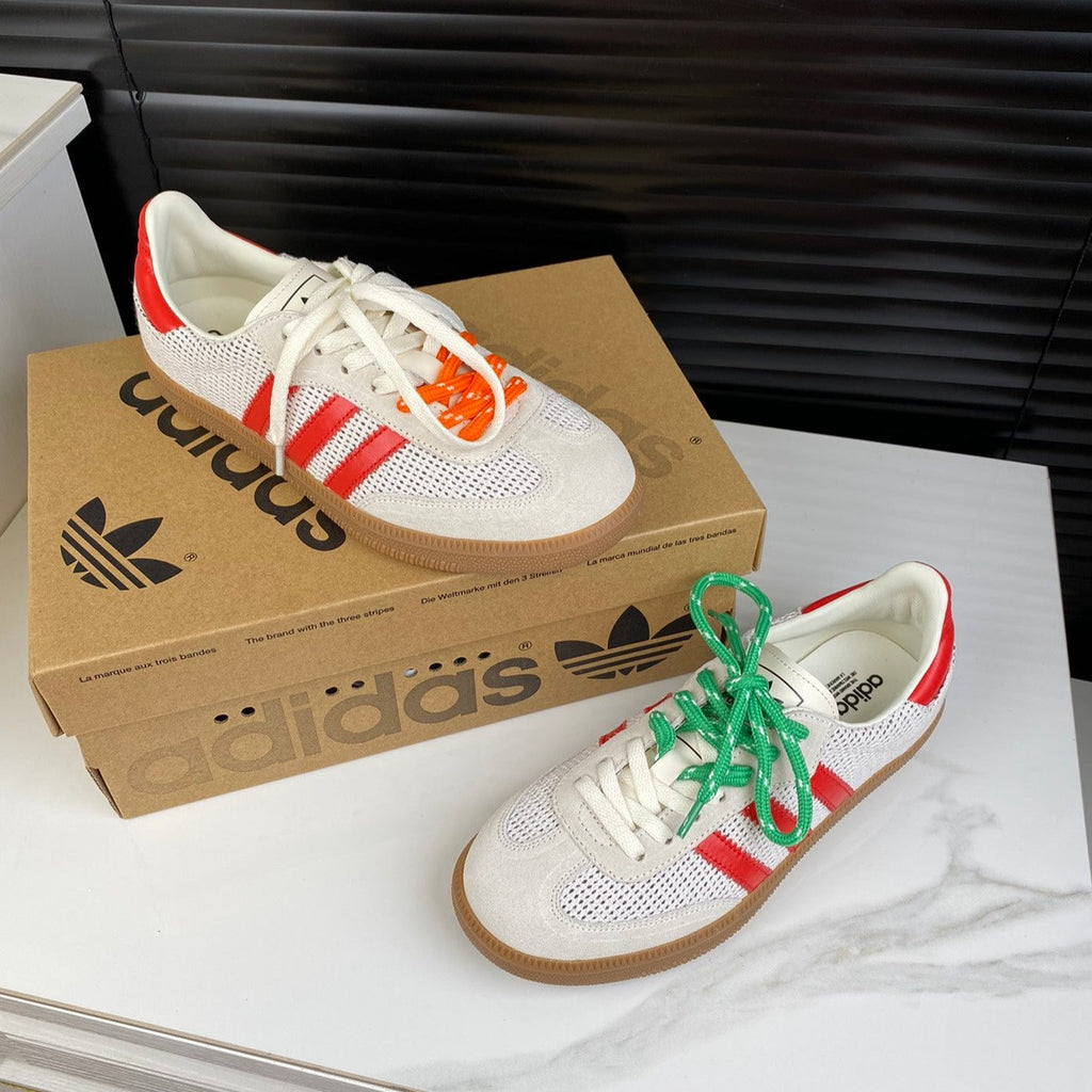 Light Gray Sneakers Adidas Samba Sneakers Cowhide