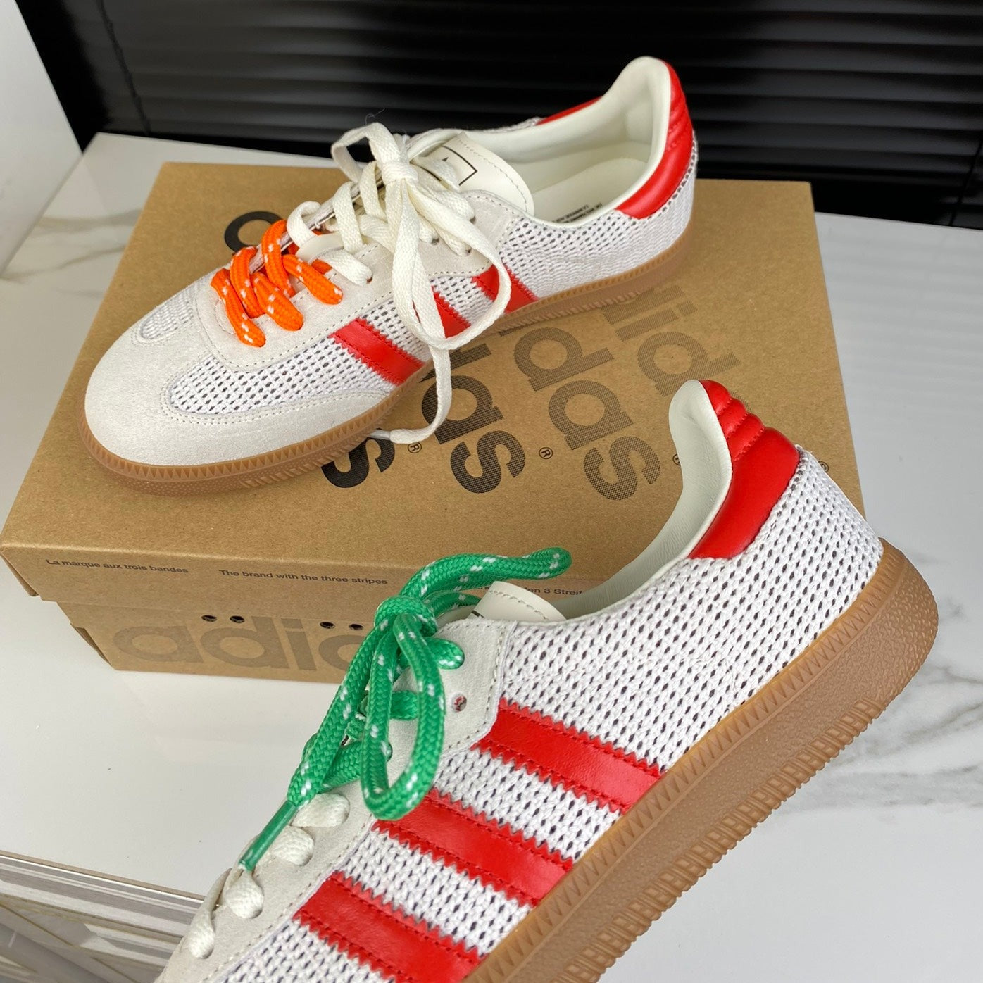 Light Gray Sneakers Adidas Samba Sneakers Cowhide