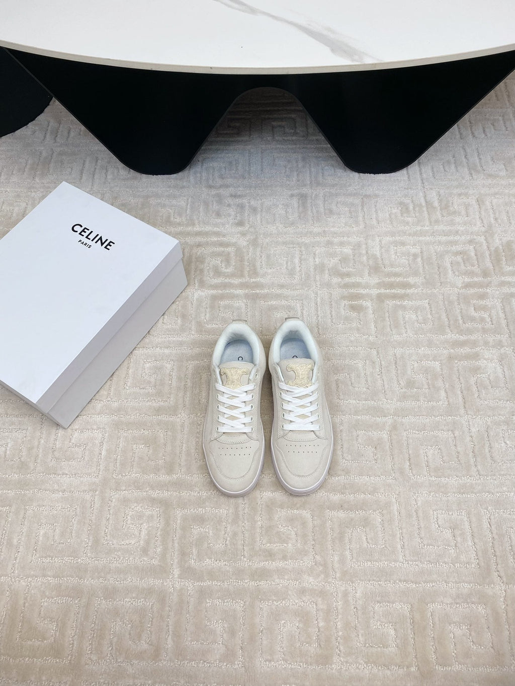 TRAINER SNEAKER IN BLACK SUEDE