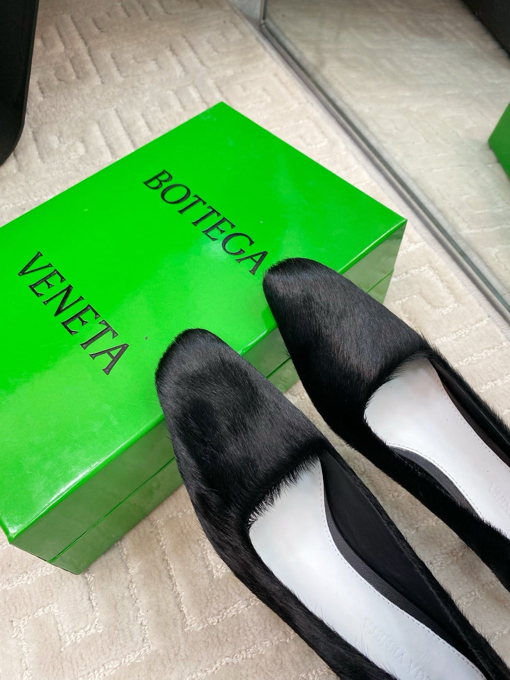 BOOGIE JAGUAR-PRINTED CALF HAIR PUMPS 45 MM BLACK