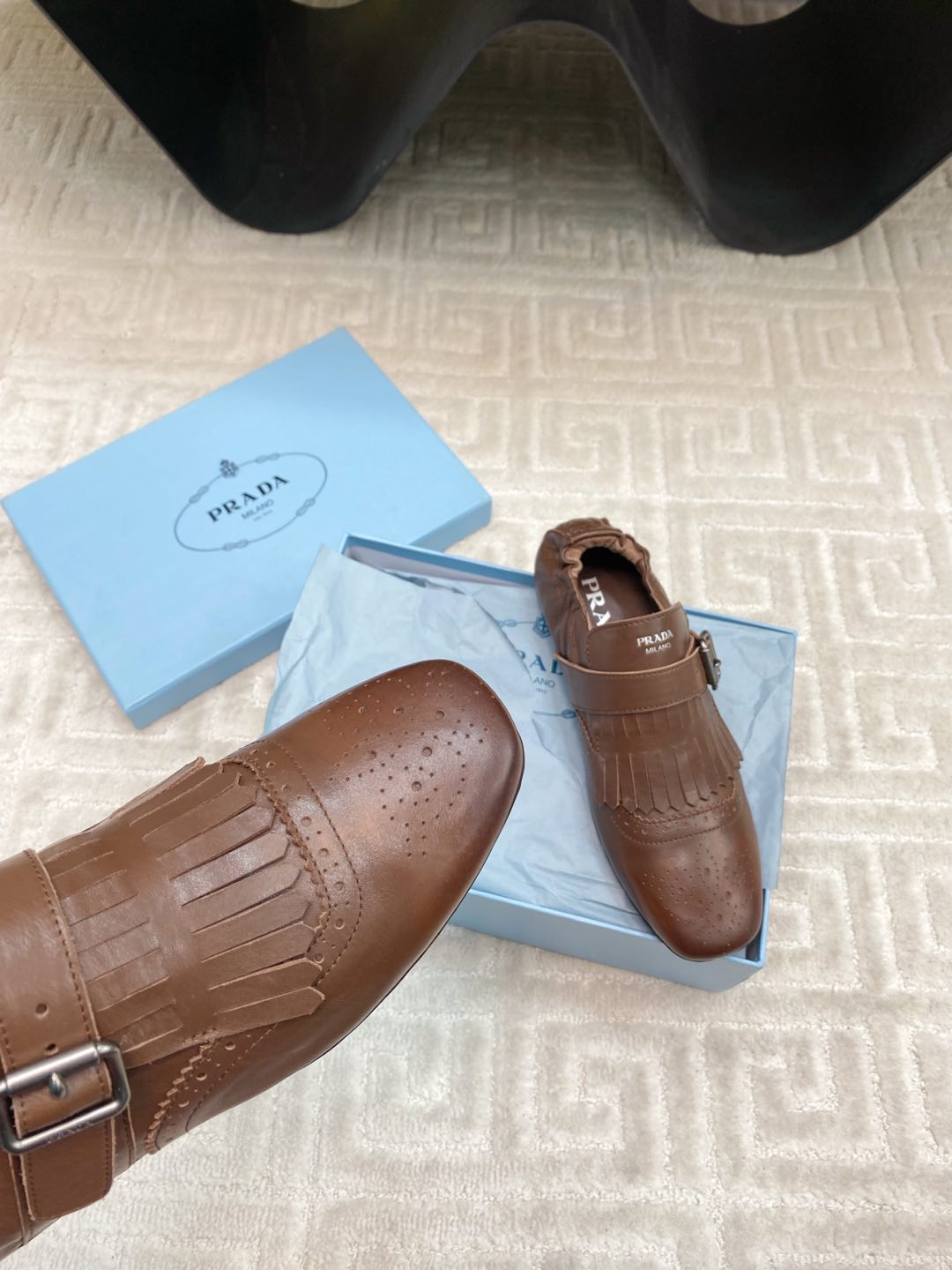 TASSEL LOAFERS IN RUSSET BROWN LAMBSKIN