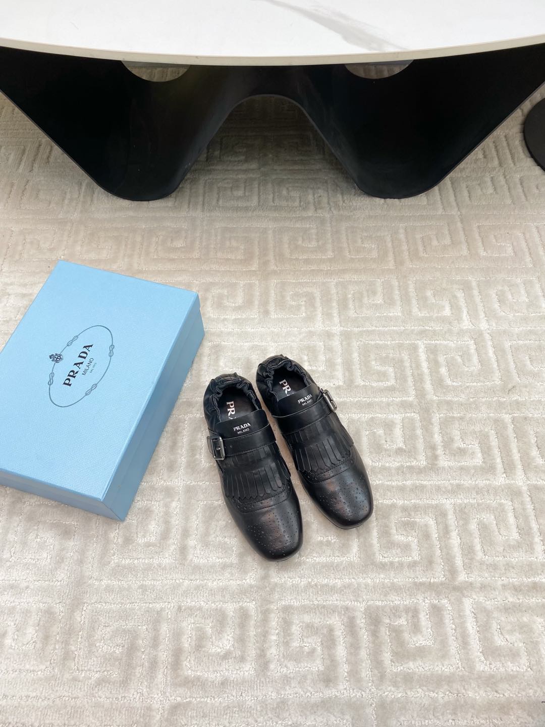 TASSEL LOAFERS IN BLACK LAMBSKIN