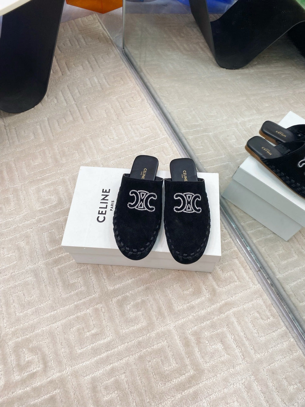 MARLOU MULE IN BLACK SUEDE