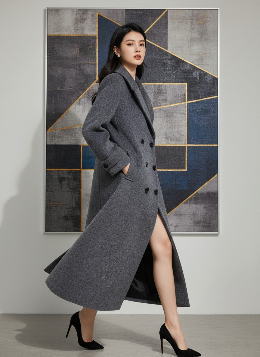 YSL 25S LONG CASHMERE COAT STYLE 32