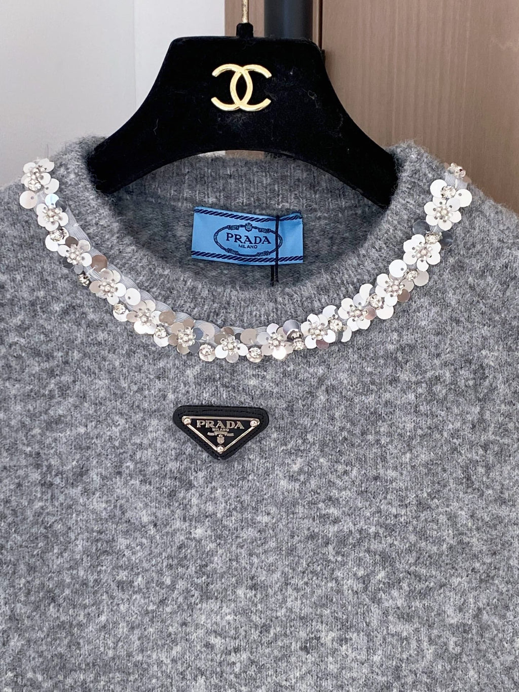 PRADA 25S SHORT-SLEEVE KNIT TOP 394