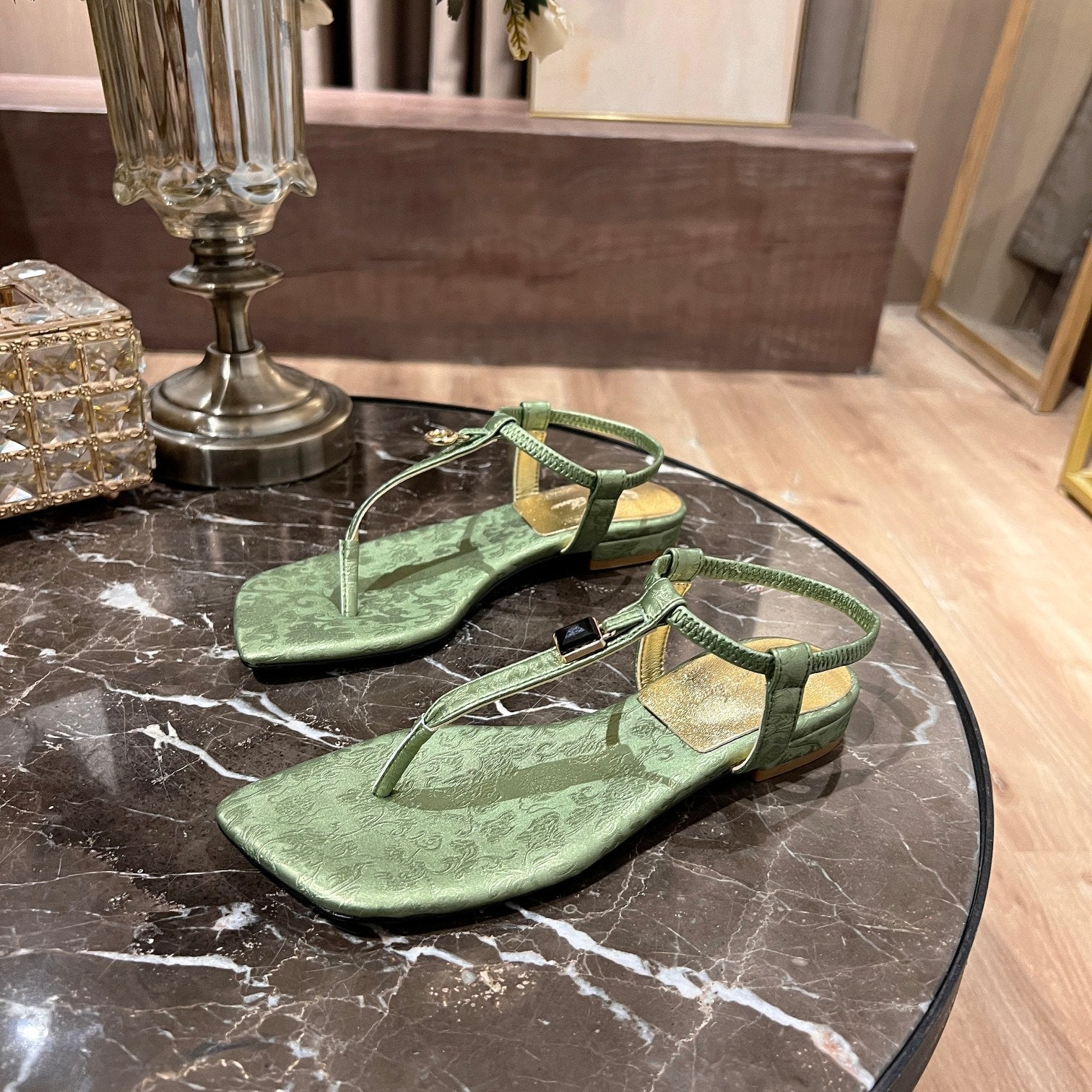 LP MINDIL SANDAL ROBIN 'S EGG SILK