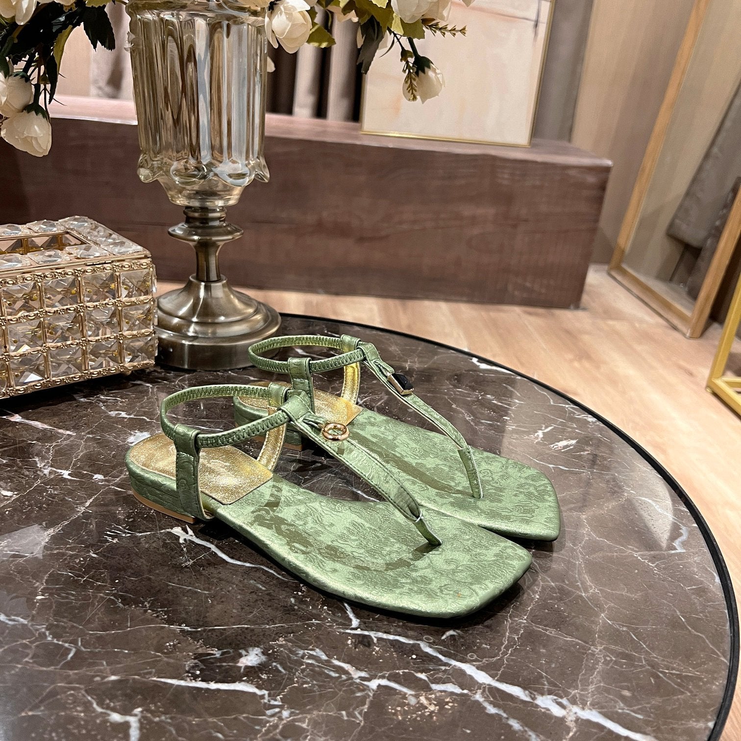 LP MINDIL SANDAL ROBIN 'S EGG SILK