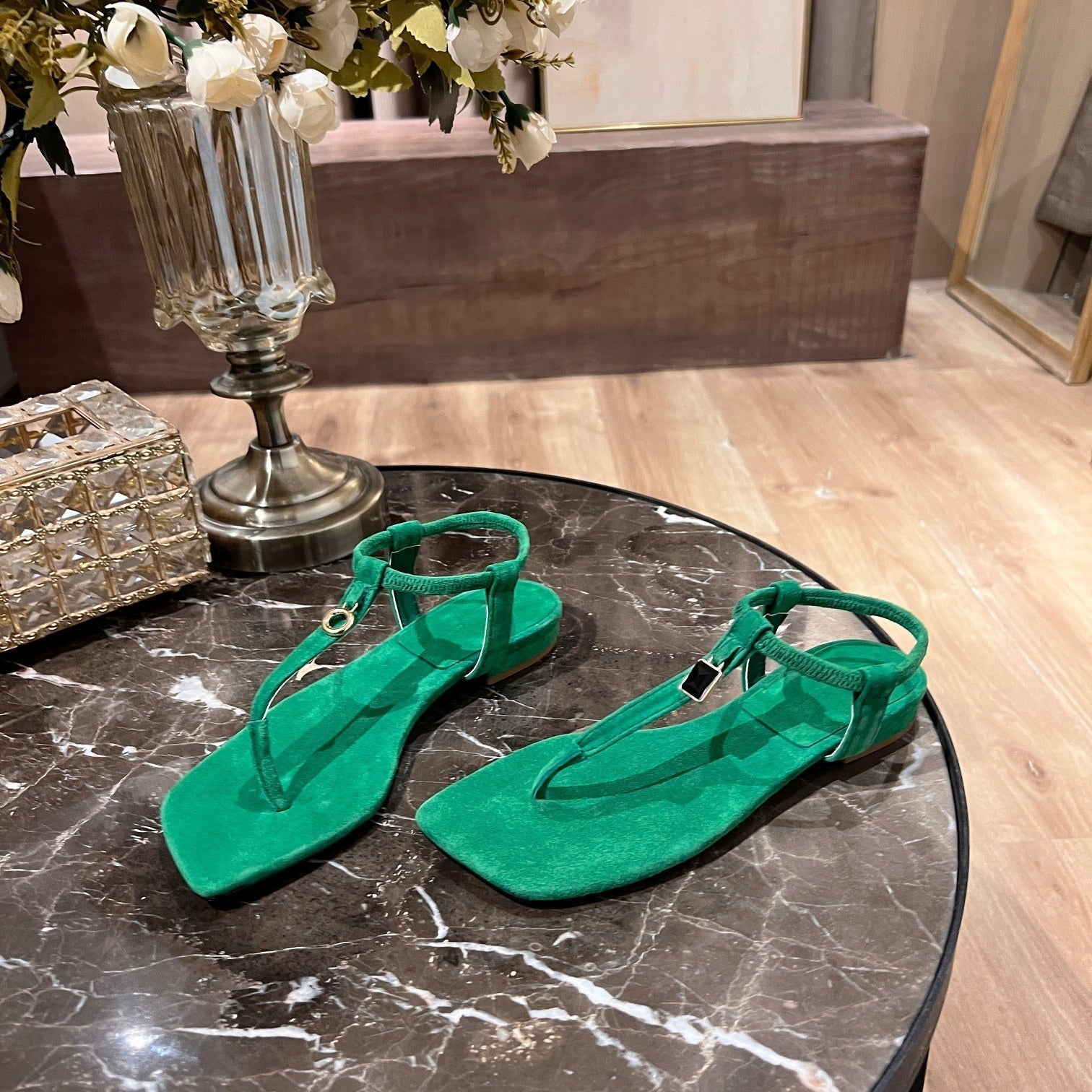 LP MINDIL SANDAL CASTLETON GREEN SUEDE