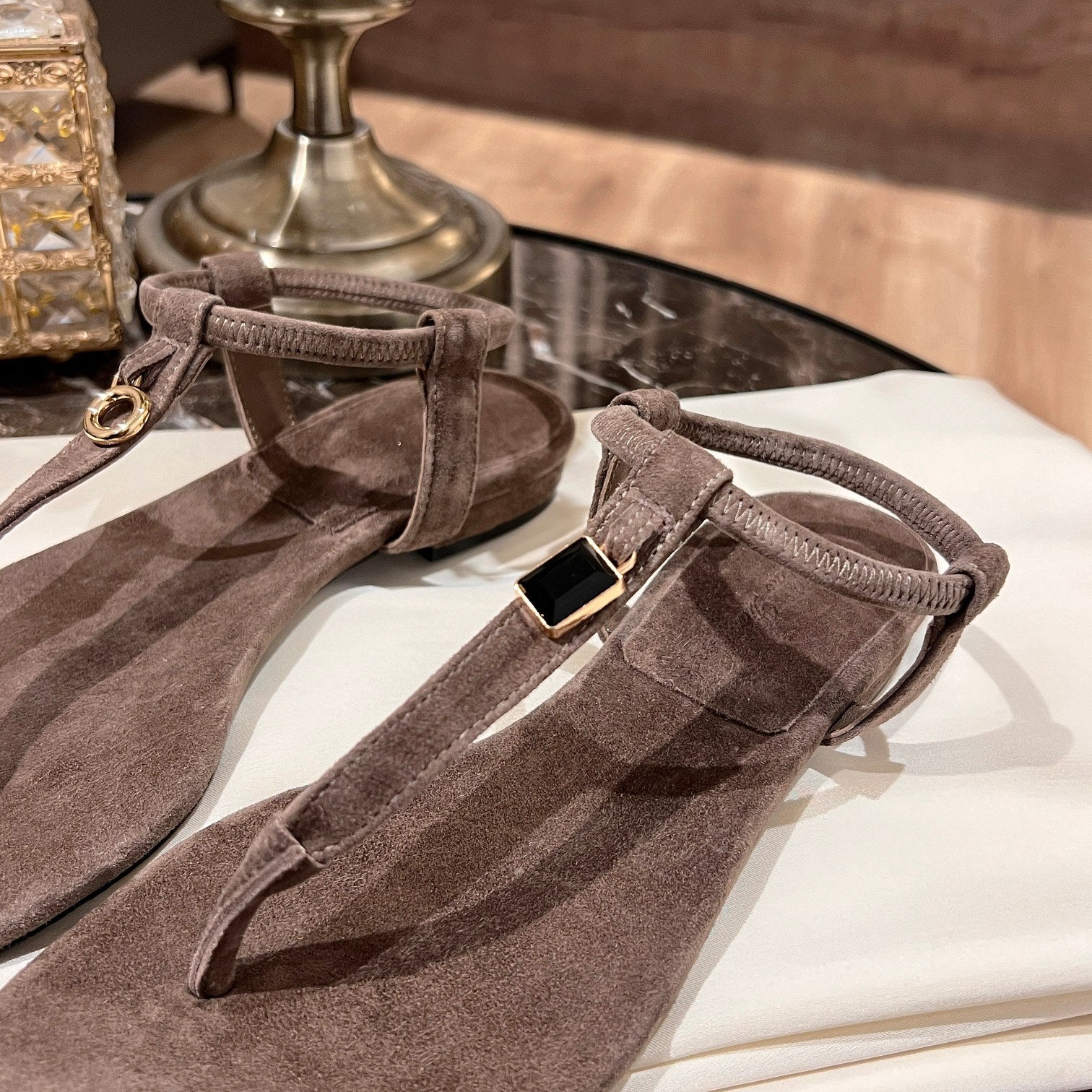 LP MINDIL SANDAL BROWN SUEDE