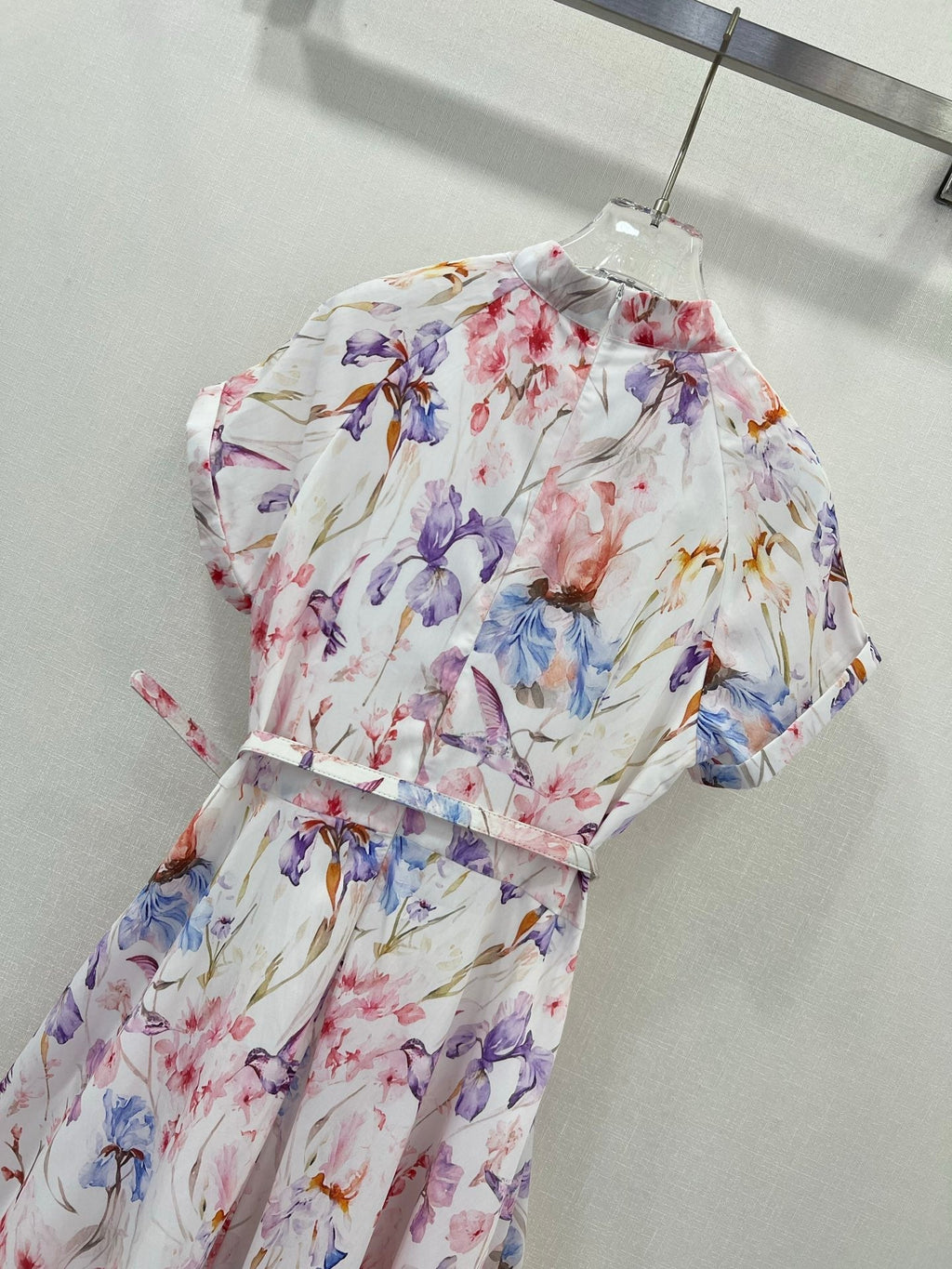 ZIMMER PLEATED DRESS WITH STAND COLLAR 269299