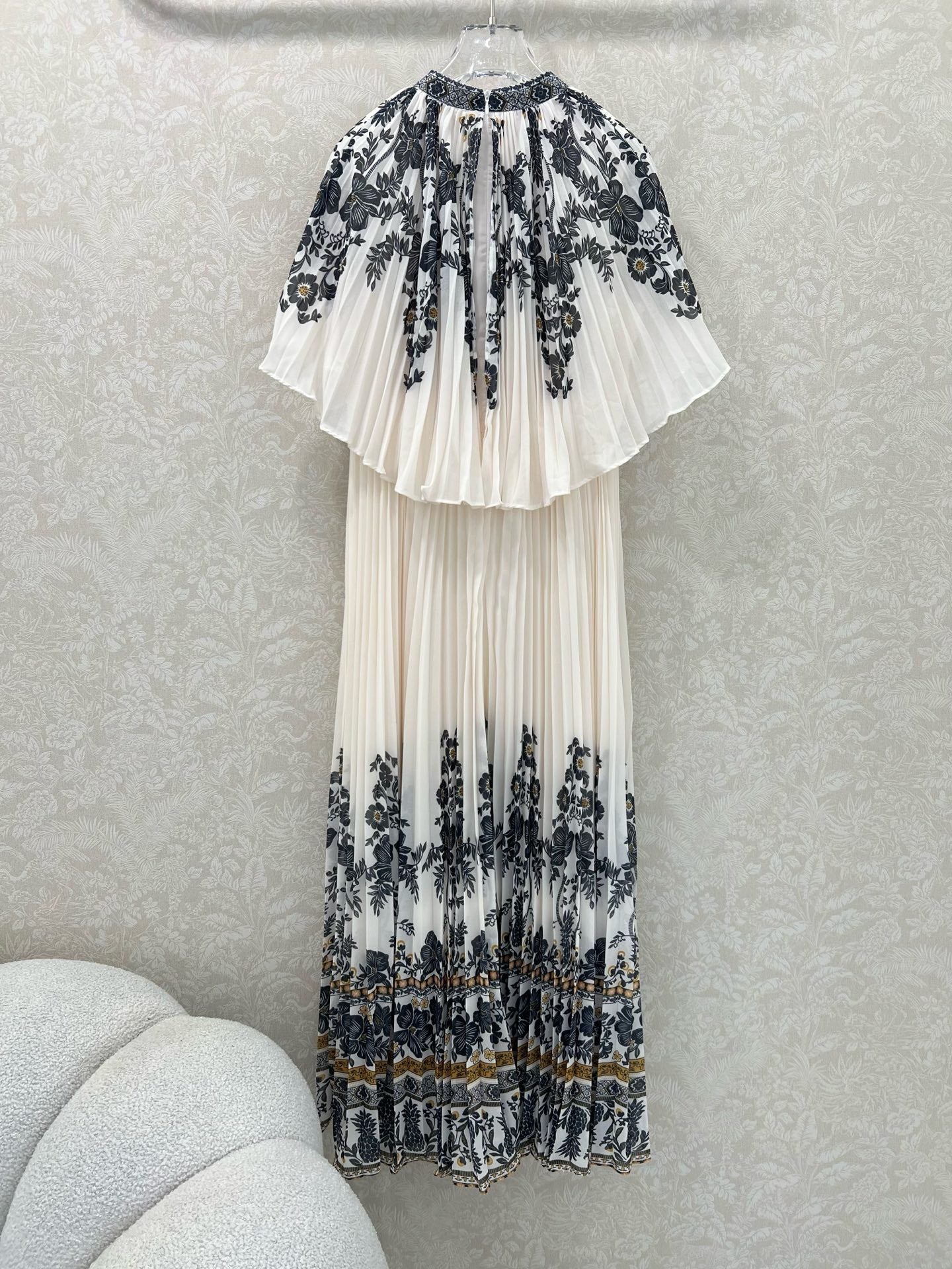 ZIMMER LACE OVERLAY DRESS WITH SMALL STAND COLLAR 269305