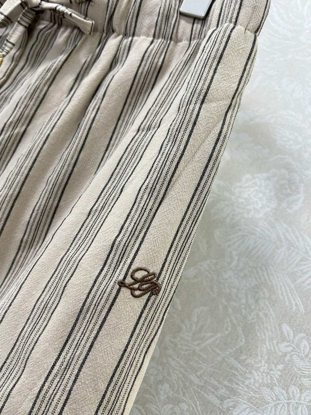 RALPH LAUREN STRIPED LINEN SHORTS 269163