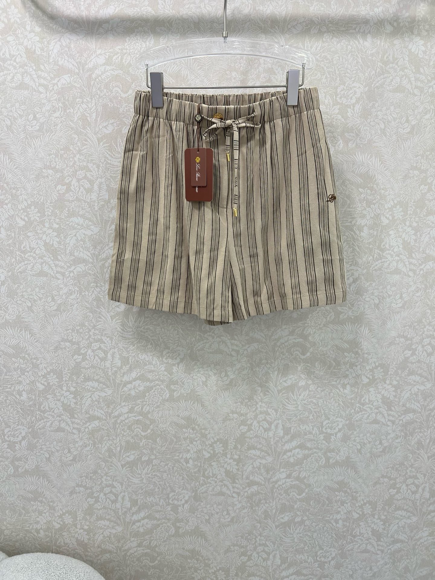 RALPH LAUREN STRIPED LINEN SHORTS 269163