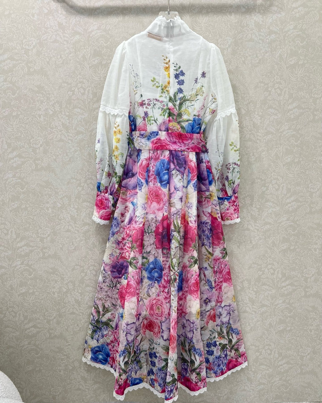 ZIMMER FLORAL PRINT DRESS WITH STAND COLLAR 269177