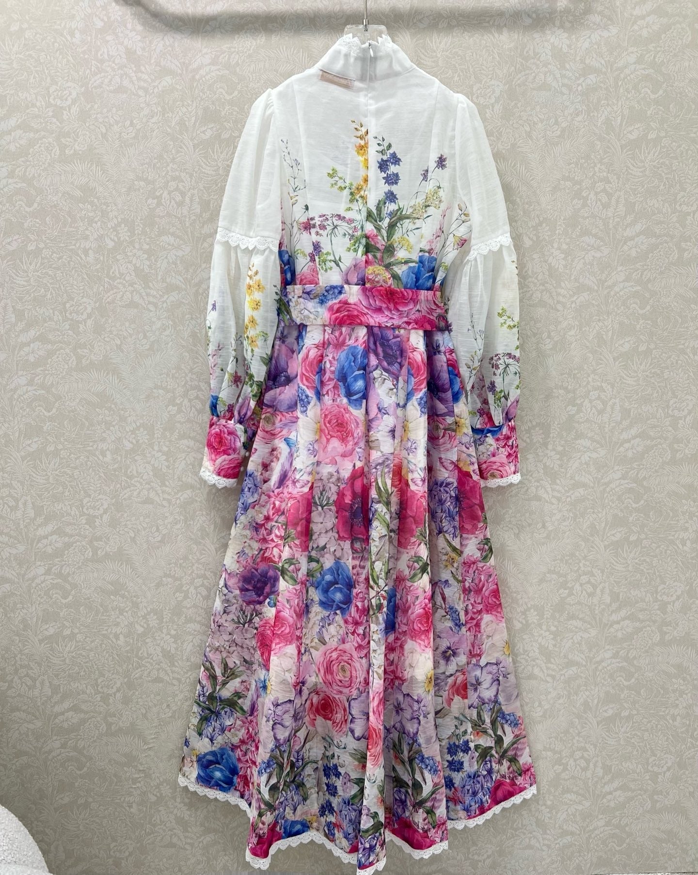 ZIMMER FLORAL PRINT DRESS WITH STAND COLLAR 269177