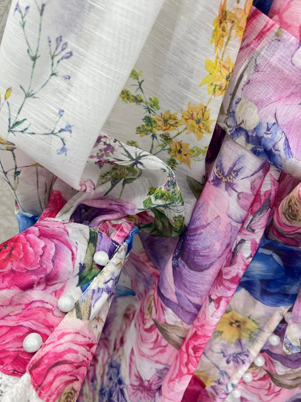 ZIMMER FLORAL PRINT DRESS WITH STAND COLLAR 269177