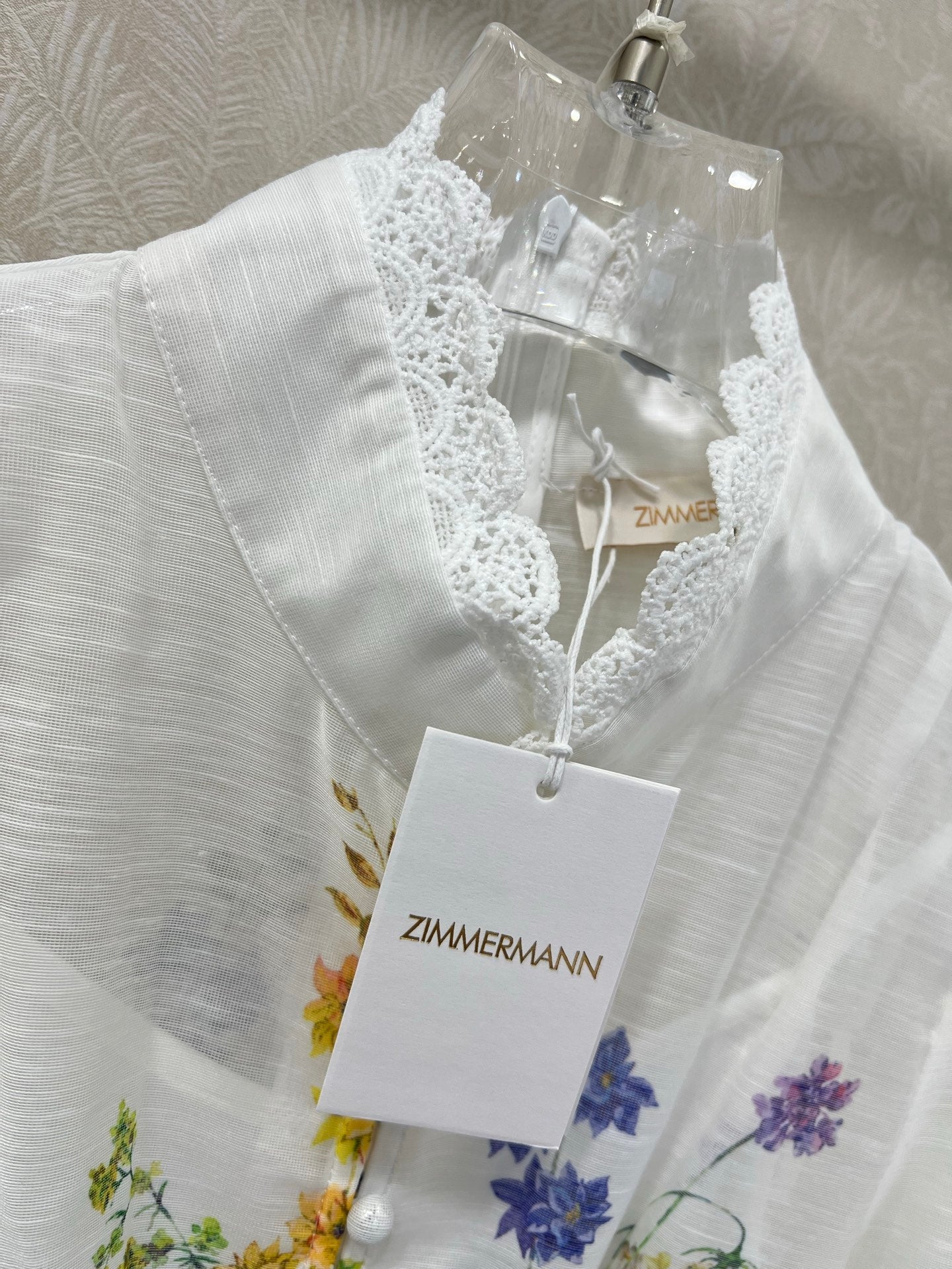 ZIMMER FLORAL PRINT DRESS WITH STAND COLLAR 269177