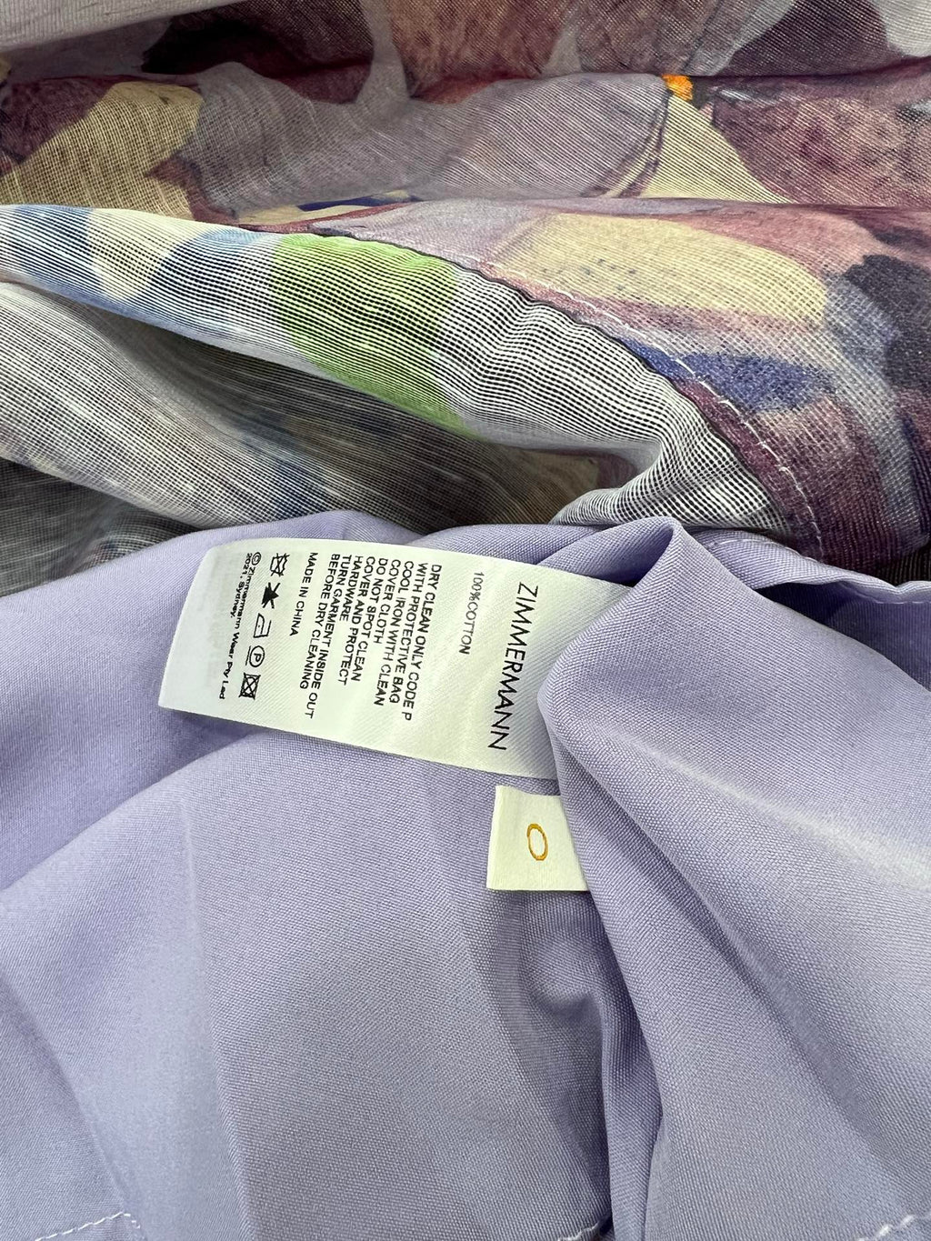 ZIMMERMANN SHORT HERRINGBONE DRESS IN PLUM PURPLE 269377