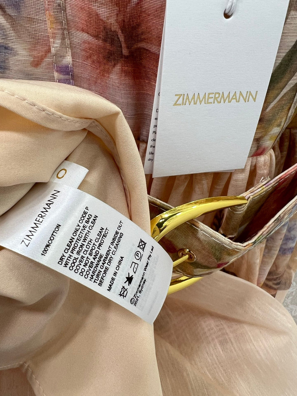 ZIMMERMANN SHORT HERRINGBONE DRESS IN PLUM PURPLE 269372