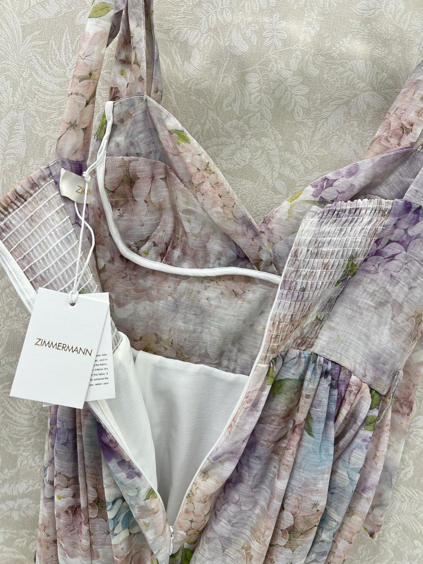 ZIMMERMANN SHORT DOPAMINE HERRINGBONE DRESS 269370