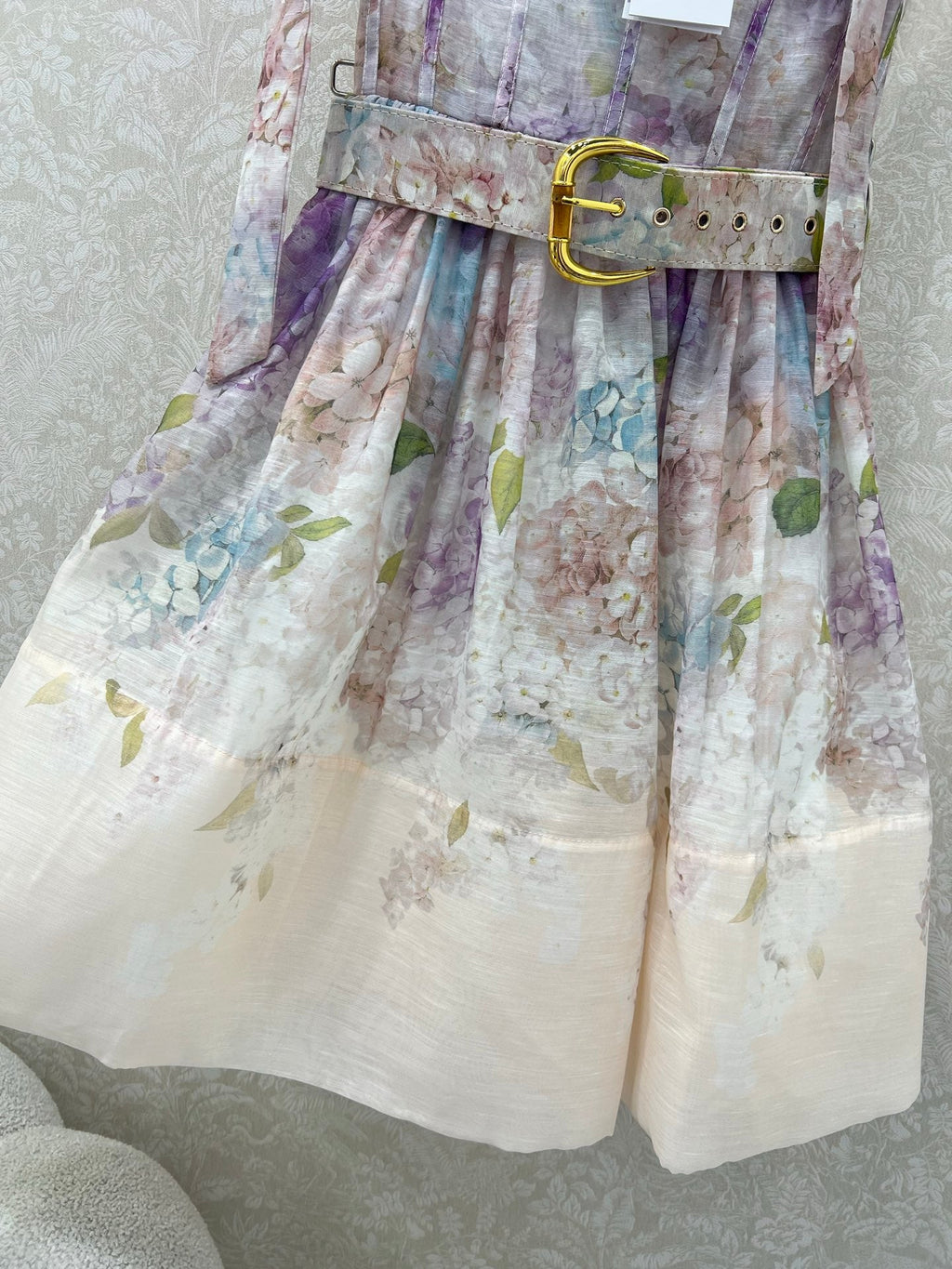 ZIMMERMANN SHORT DOPAMINE HERRINGBONE DRESS 269370