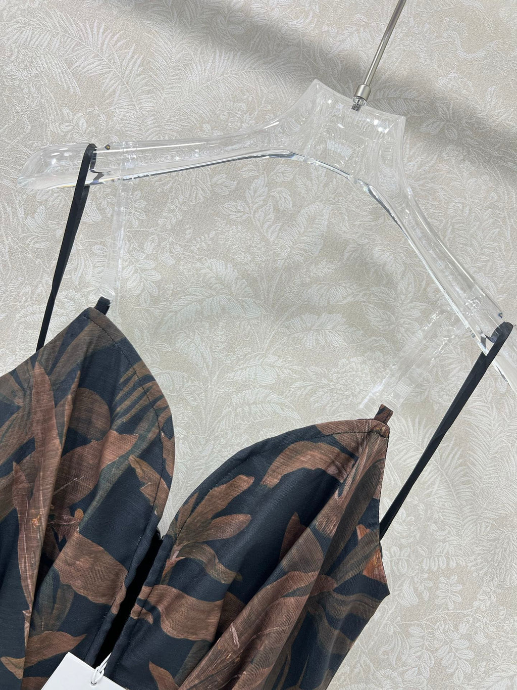 ZIMMERMANN STRAIGHT TUBE DRESS WITH HERRINGBONE PATTERN 269368