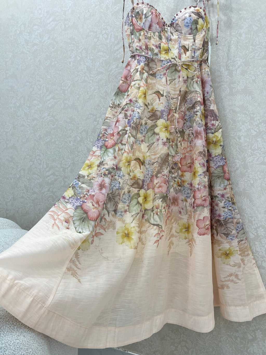 ZIMMER NEW STYLE FLORAL HALTER DRESS 272272