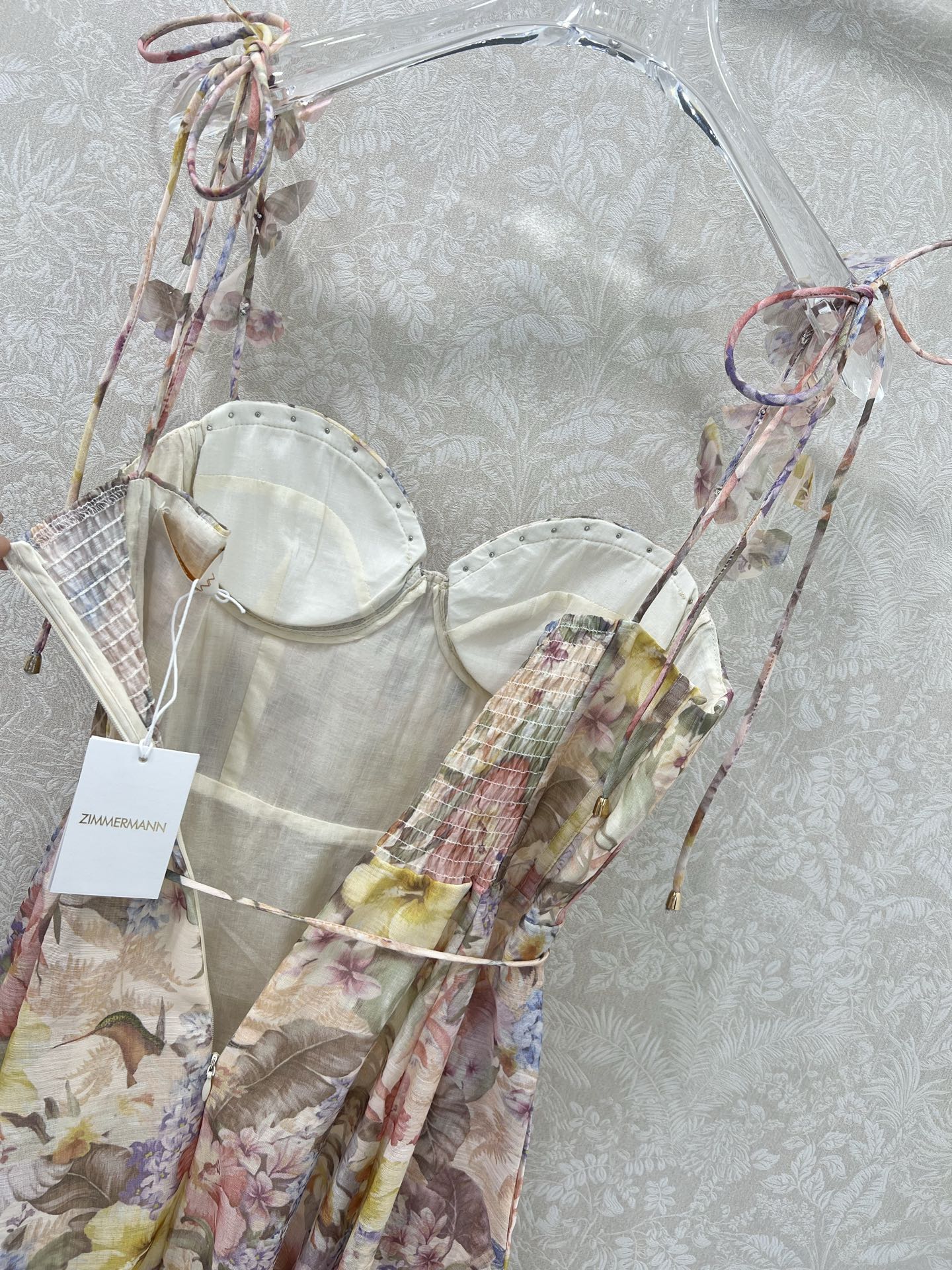 ZIMMER NEW STYLE FLORAL HALTER DRESS 272272