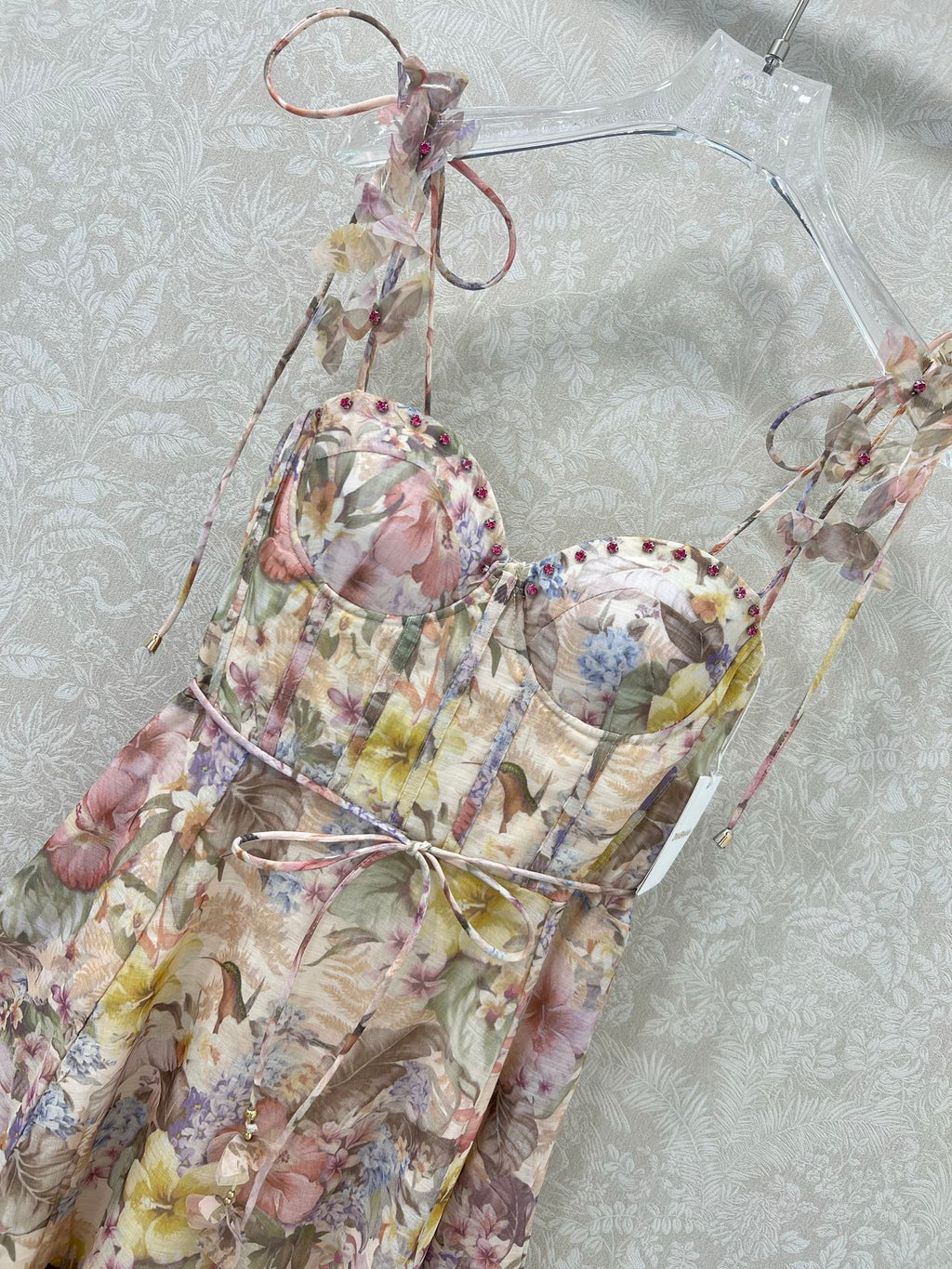 ZIMMER NEW STYLE FLORAL HALTER DRESS 272272