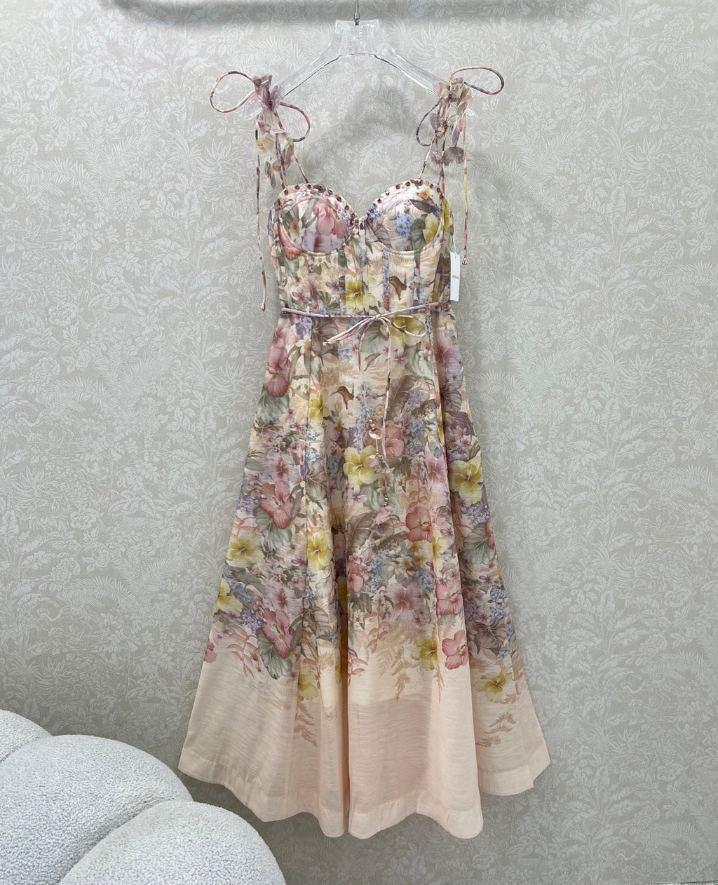 ZIMMER NEW STYLE FLORAL HALTER DRESS 272272