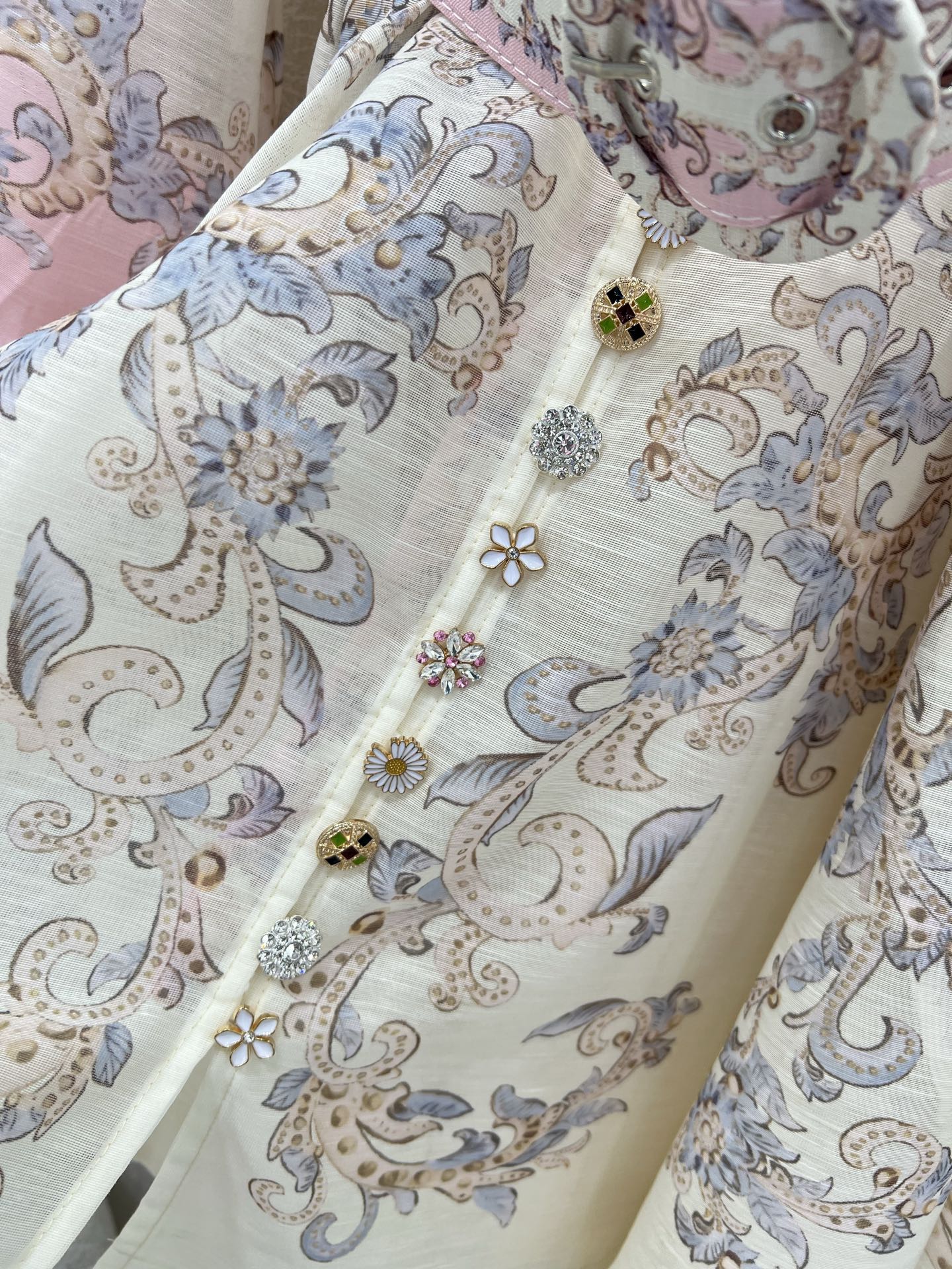 ZIMMERMANN SHORT DRESS WITH A STAND COLLAR 275114