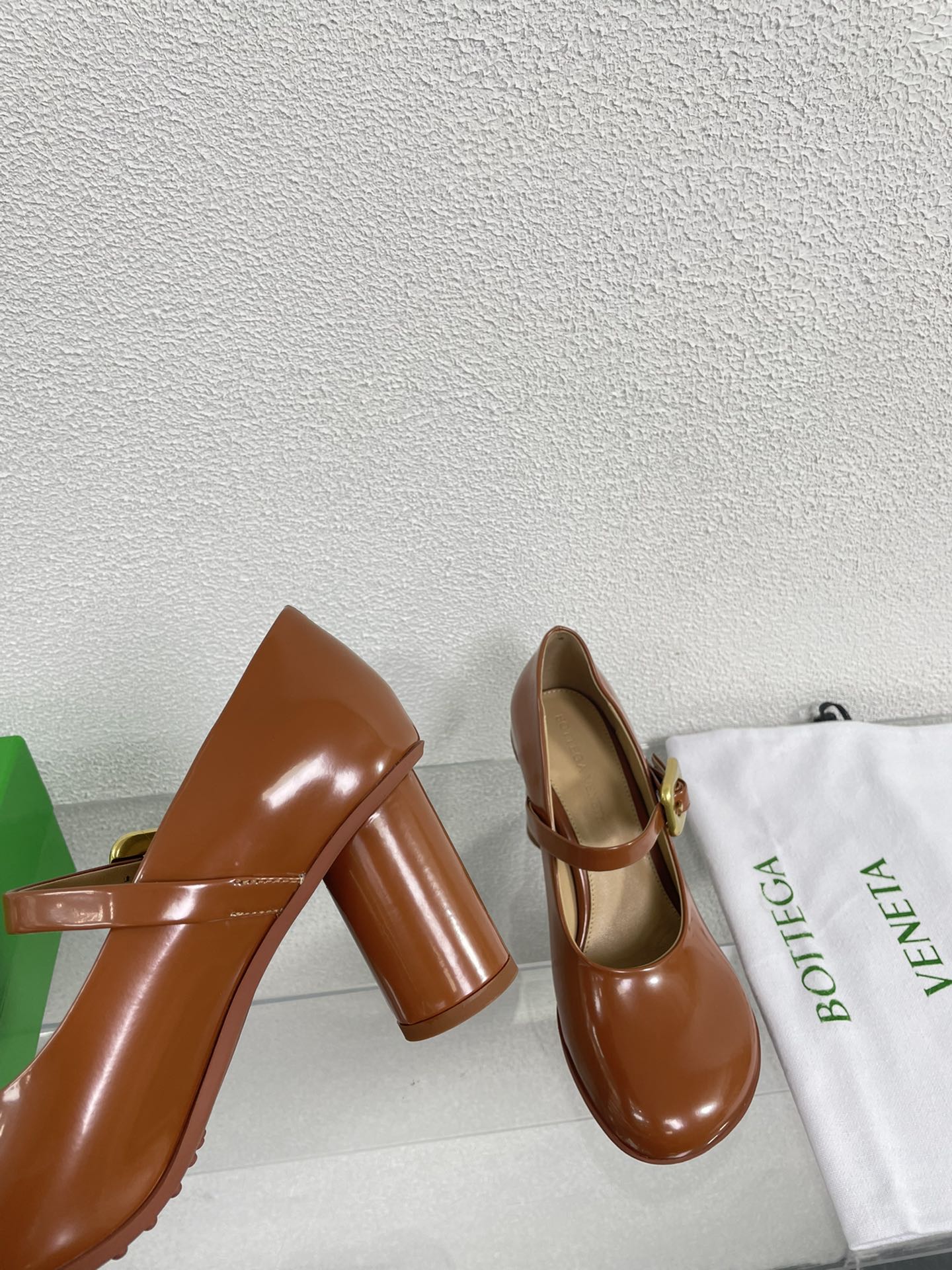 ATOMIC MARY-JANE PUMP 9 CM IN BRONZE BROWN CALFSKIN