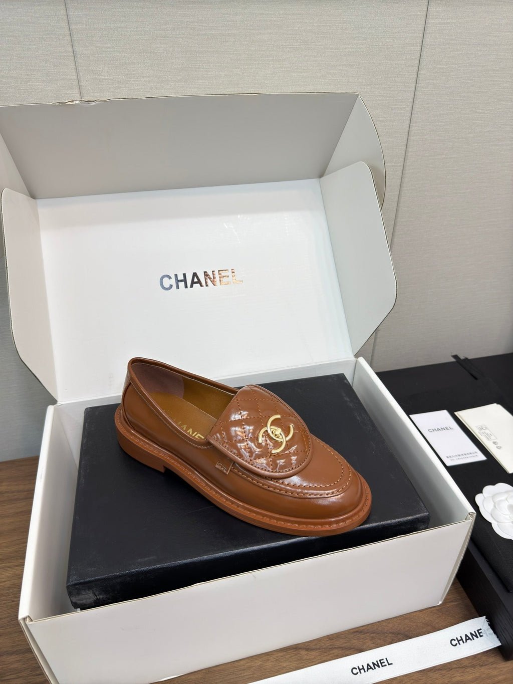 MOCCASIN 2.5 CM IN GINGERBREAD BROWN PREMIUM LAMBSKIN