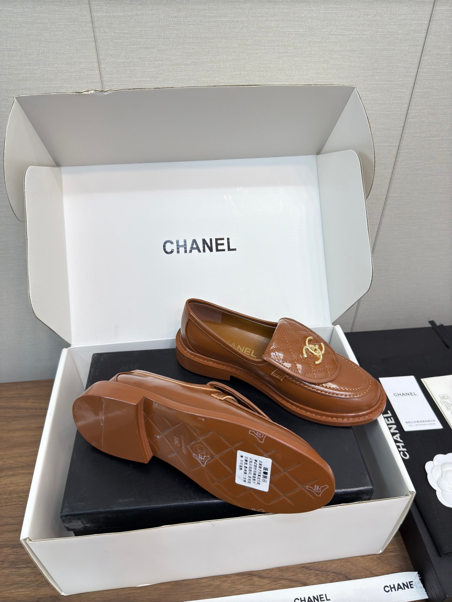 MOCCASIN 2.5 CM IN GINGERBREAD BROWN PREMIUM LAMBSKIN