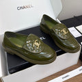 MOCCASIN 2.5 CM IN ARMY GREEN PREMIUM LAMBSKIN