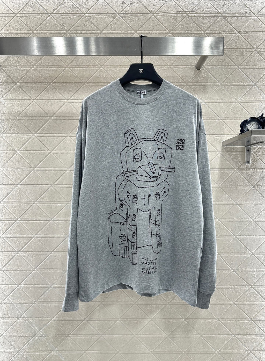 LOEWE LONG-SLEEVE CREW NECK T-SHIRT STYLE 237