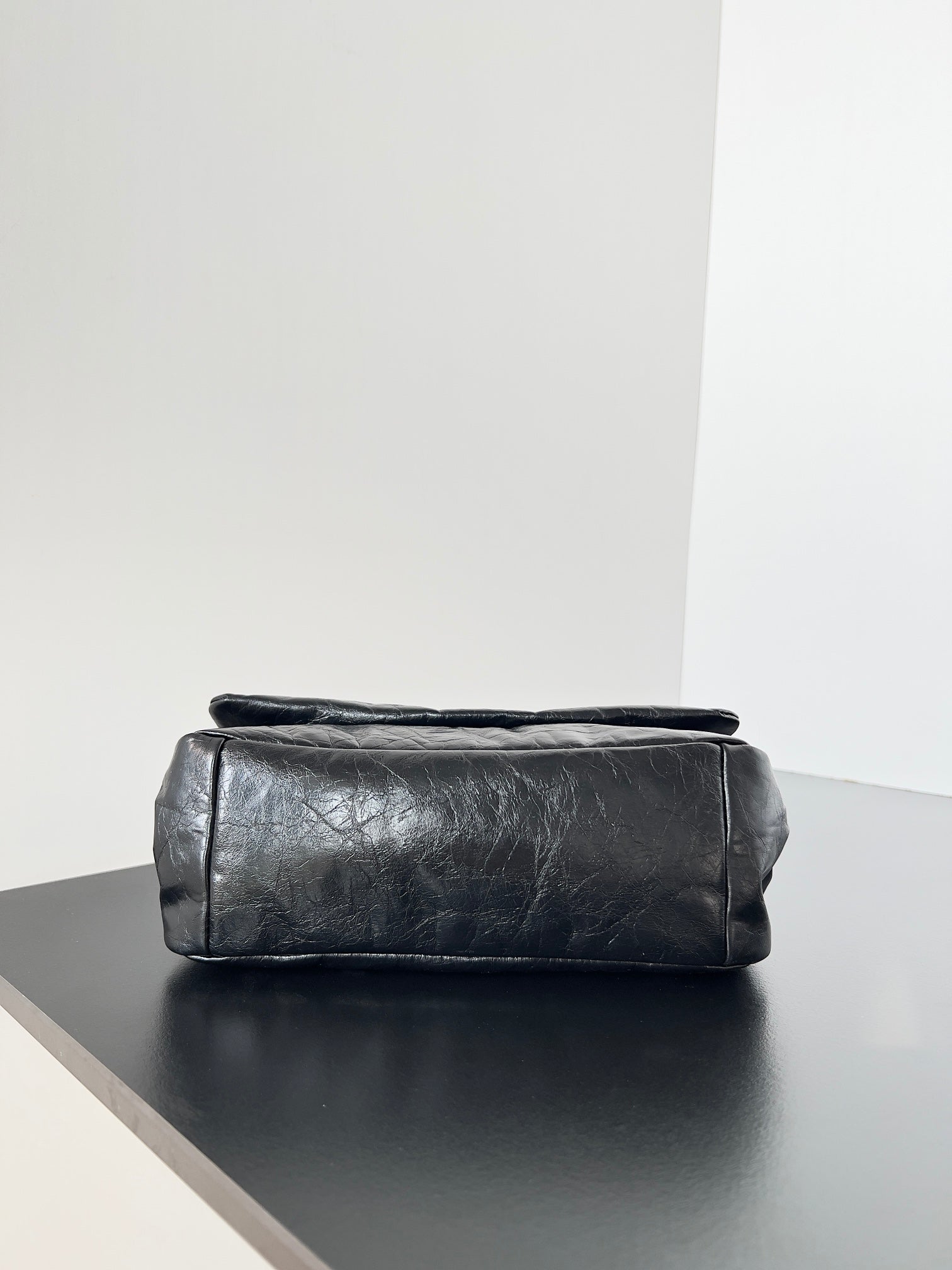 MONACO MINI BAG 25 IN BLACK ARENA CALFSKIN GOLD HARDWARE