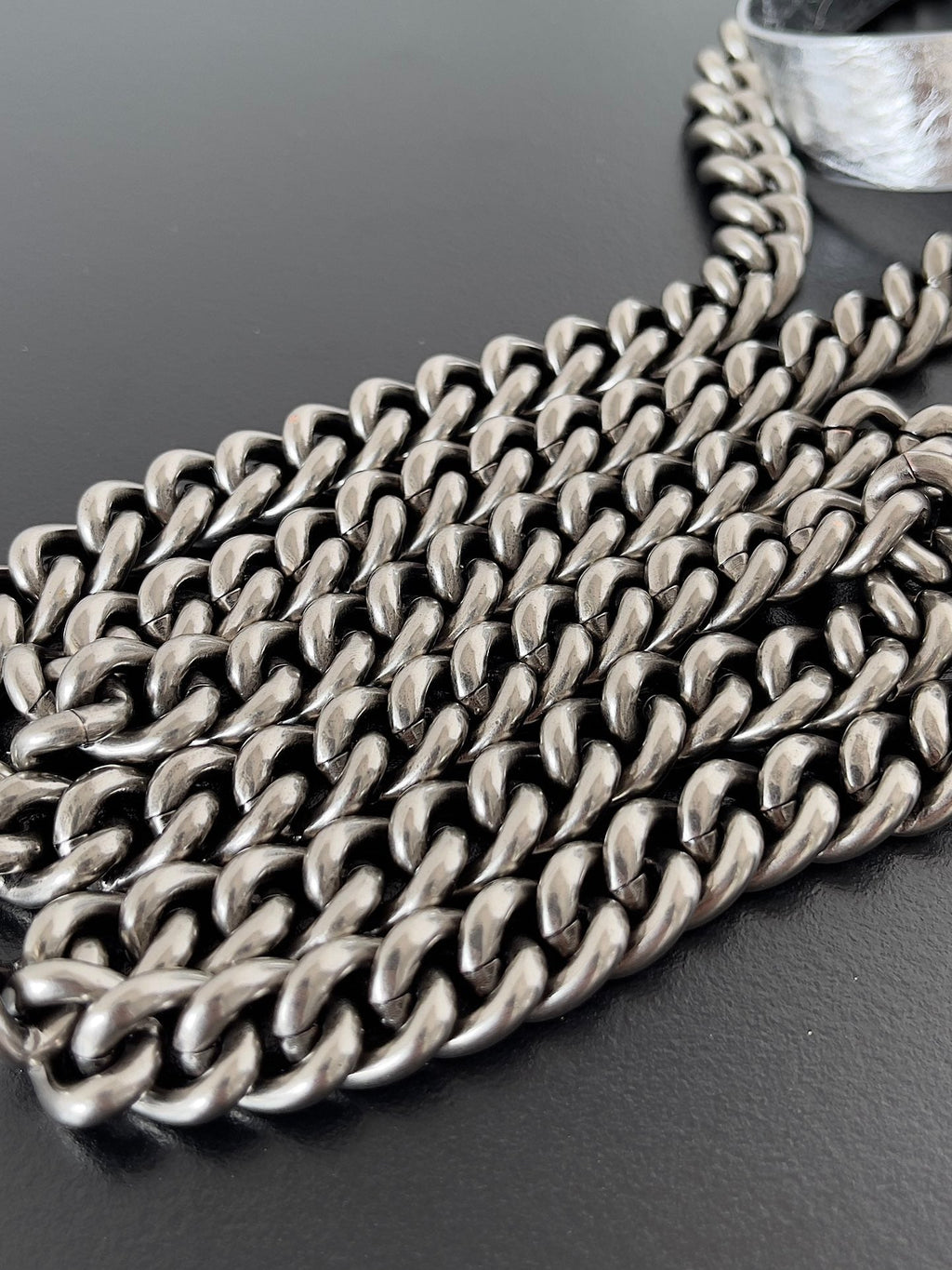 CRUSH SMALL TOTE BAG 26 IN SILVER QUILTED CALFSKIN SILVER HARDWARE