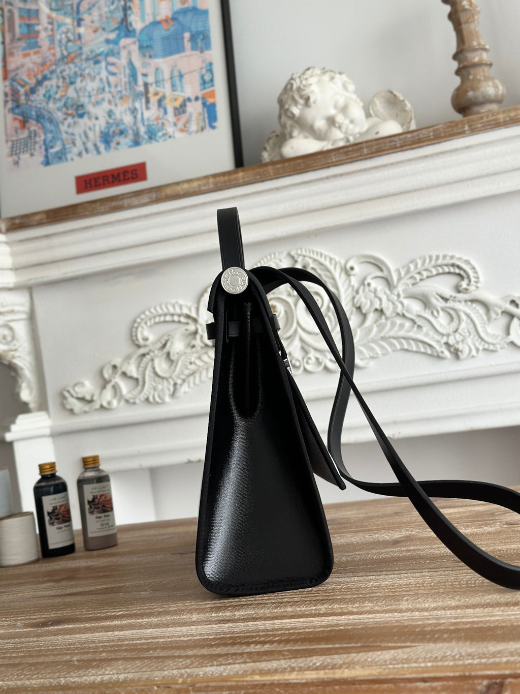 ZIP CABINE 31 BAG IN BLACK CALFSKIN