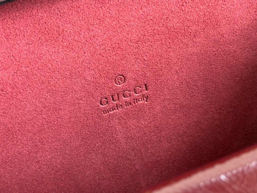 DIONYSUS MEDIUM SHOULDER BAG 22 IN ROSSO ANCORA RED GG GLOSSY LAMBSKIN