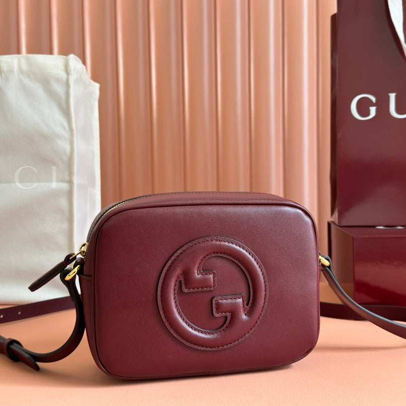 BLONDIE SMALL SHOULDER BAG 21 IN ROSSO ANCORA RED CALFSKIN