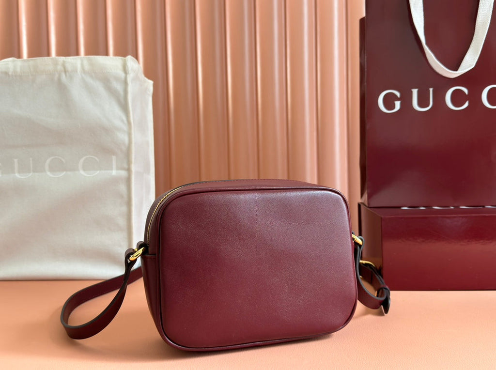 BLONDIE SMALL SHOULDER BAG 21 IN ROSSO ANCORA RED CALFSKIN