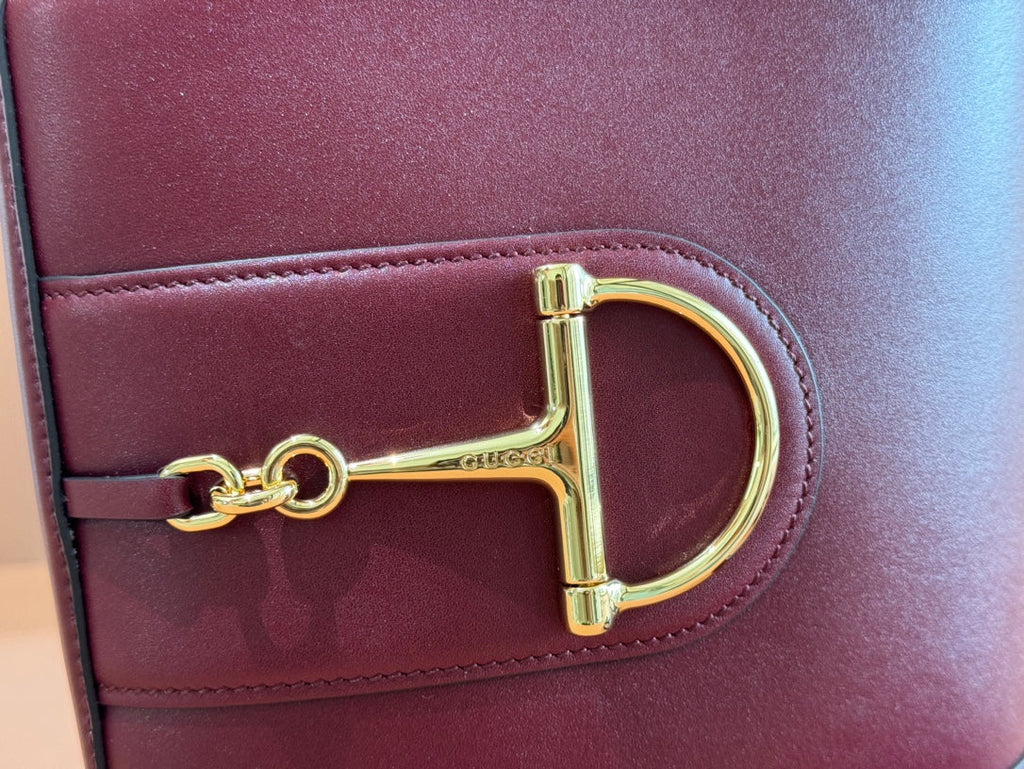 73 SMALL BUCKET BAG 20 IN ROSSO ANCORA RED SMOOTH CALFSKIN