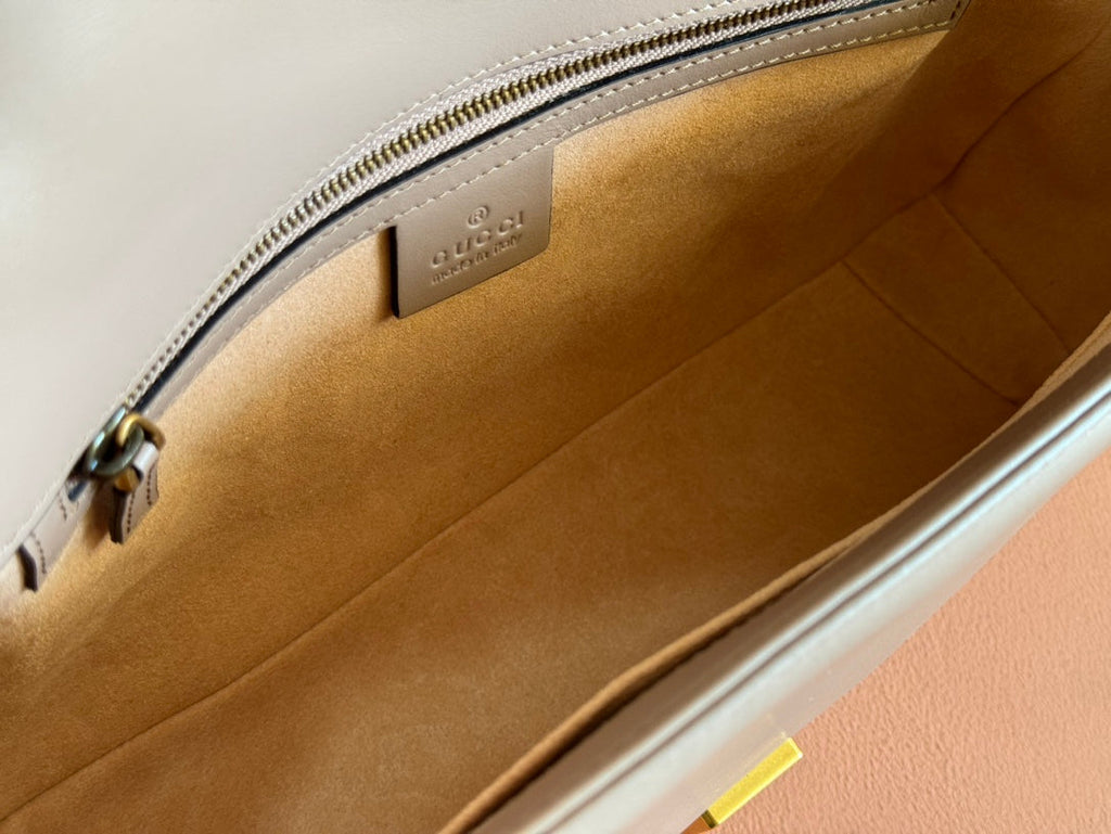 MARMONT SHOULDER BAG 31 IN BEIGE CALFSKIN GOLD CHAIN