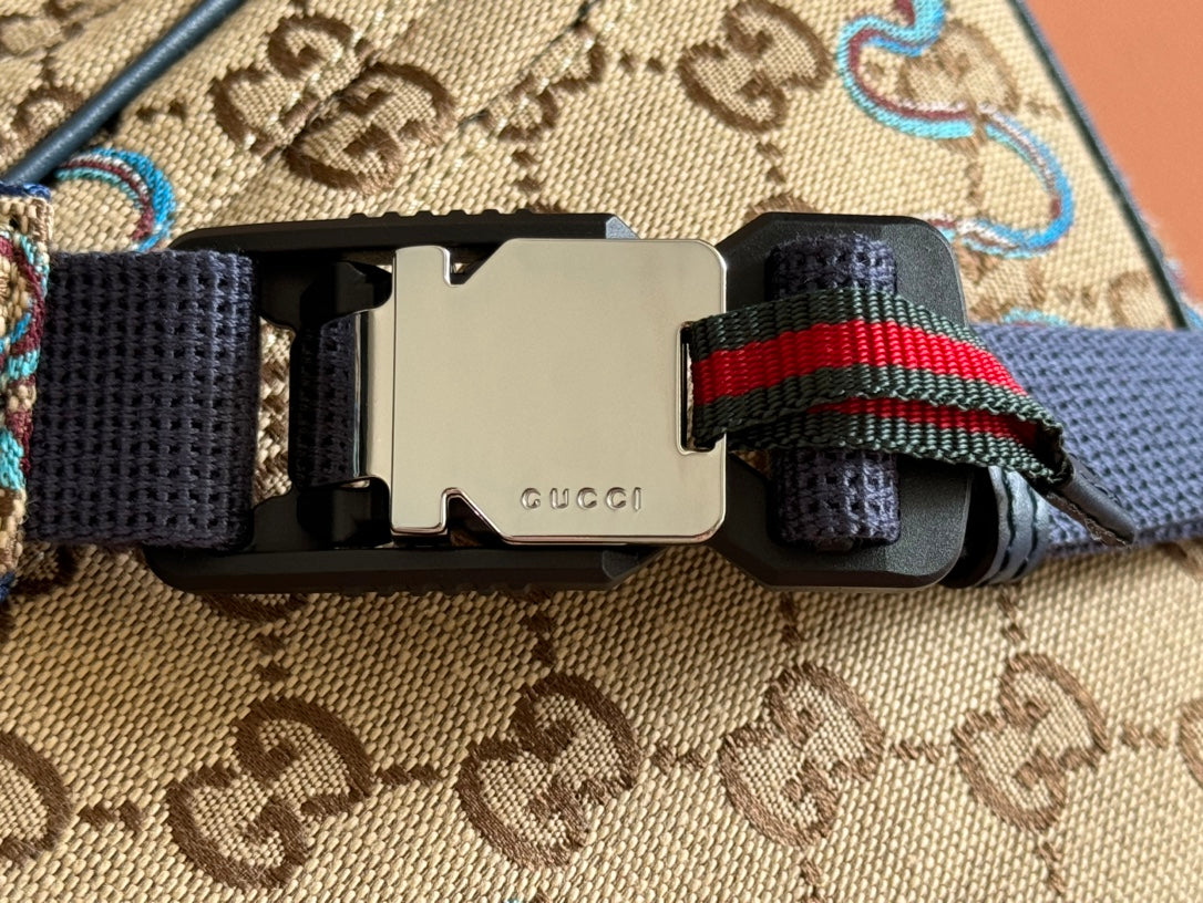 OPHIDIA BELT BAG 34 IN LIGHT BROWN GG CANVAS